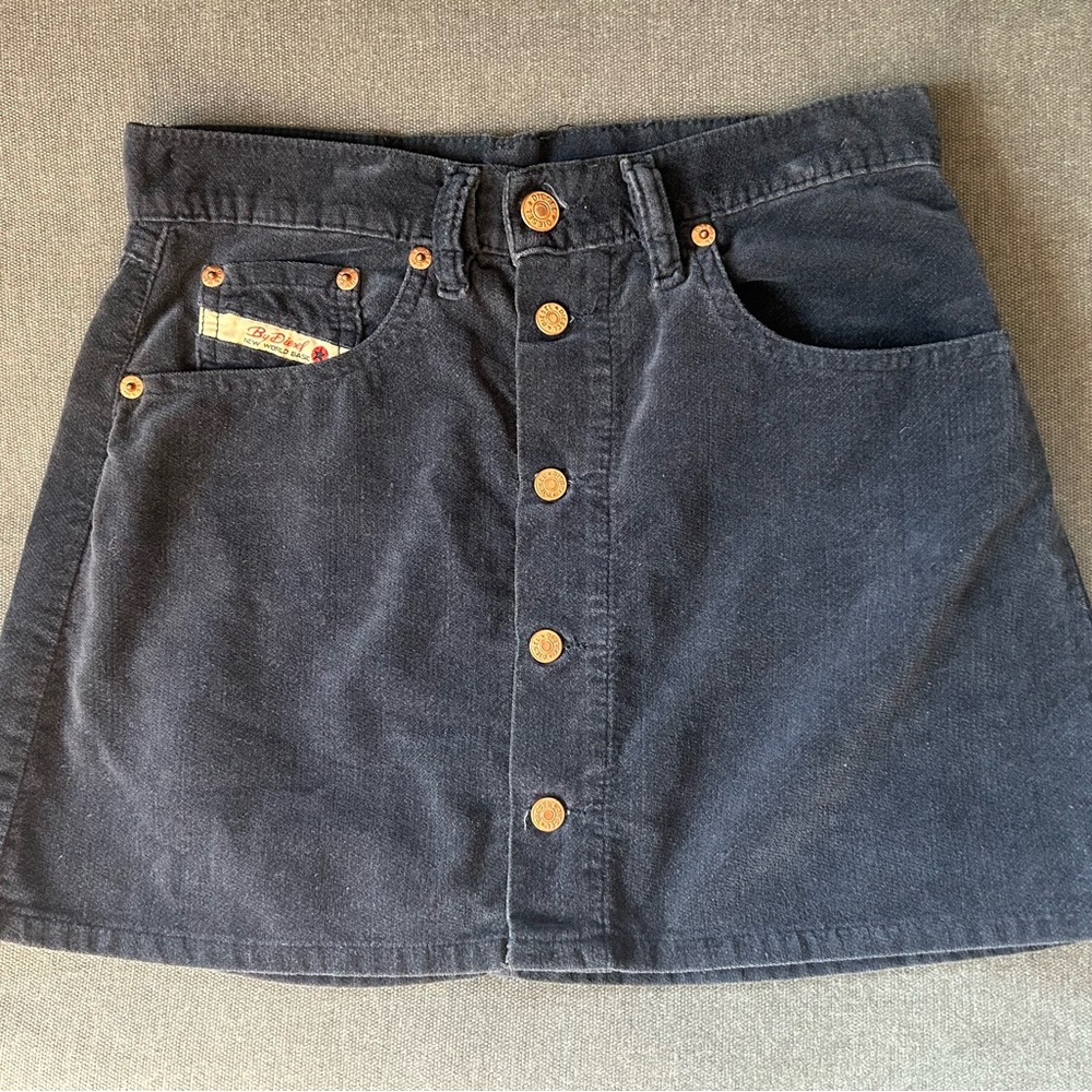 DIESEL Baby Girl Distressed Denim Jean Skirt Size 18 M